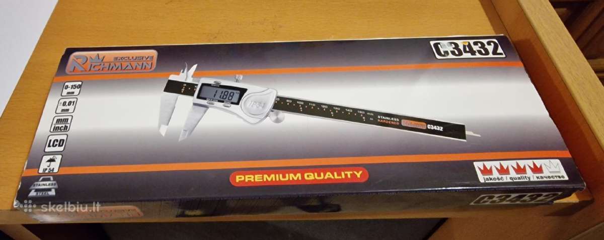 Profesionalus elektroninis slankmatis 150 mm
