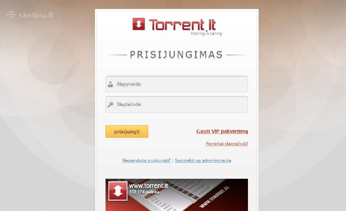 Torrent Pakvietimai