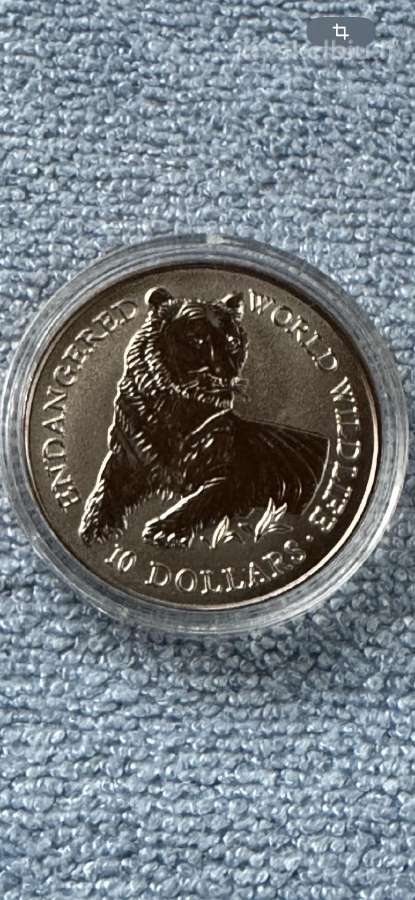 Moneta Cook isl. 1990m. 10 dollars, cu-ni