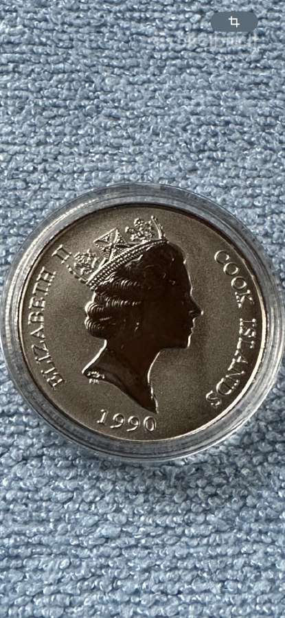 Moneta Cook isl. 1990m. 10 dollars, cu-ni - nuotraukos Nr. 2