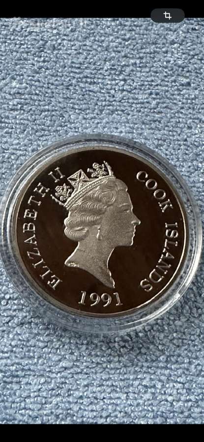 Moneta Cook 1991m. 50 dollars, cu-ni - nuotraukos Nr. 2