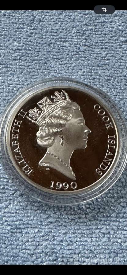 Moneta Cook isl. 1990m. 50 dollars, cu-ni - nuotraukos Nr. 2