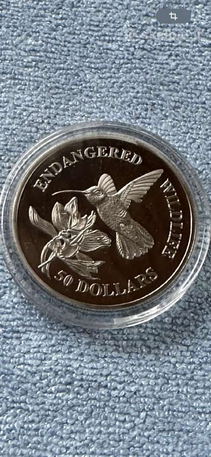 Moneta Cook isl. 1991m. 50 dollars, cu-ni