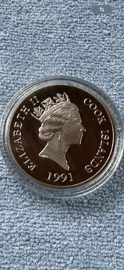 Moneta Cook isl. 1991m. 50 dollars, cu-ni - nuotraukos Nr. 2