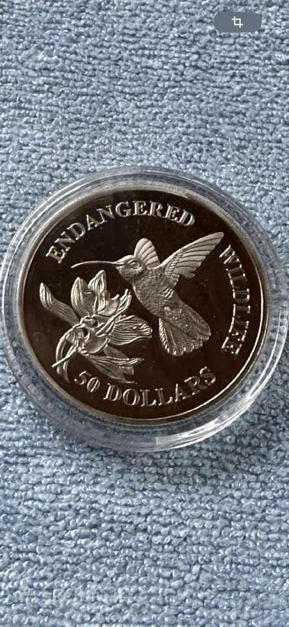 Moneta Cook isl. 1991m. 50 dollars, cu-ni