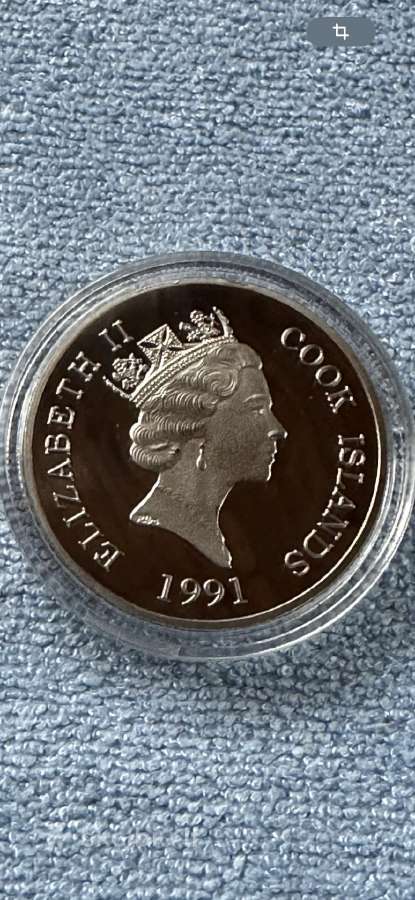 Moneta Cook isl. 1991m. 50 dollars, cu-ni - nuotraukos Nr. 2