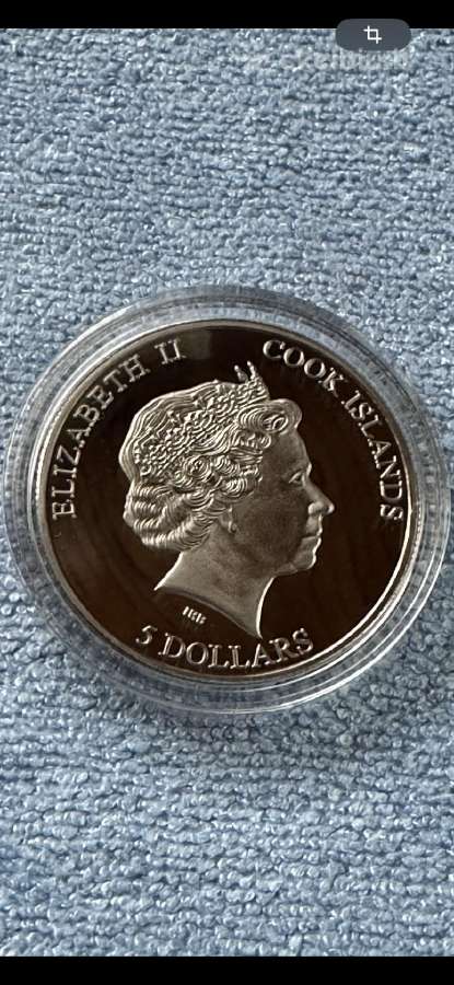 Moneta Cook isl. 2013m. 5 dollars, cu-ni - nuotraukos Nr. 2