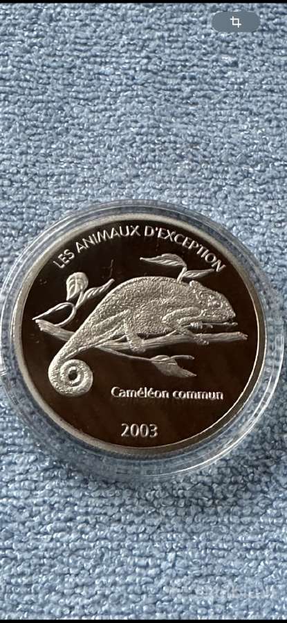 Moneta Congo 2003m. 10 Franks, cu-ni