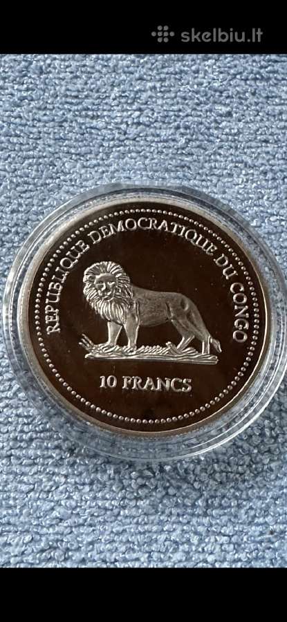 Moneta Congo 2003m. 10 Franks, cu-ni - nuotraukos Nr. 2