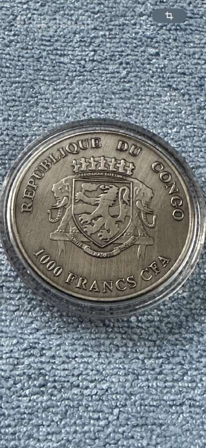 Moneta Congo 2017m. 1000 Franks, cu-ni - nuotraukos Nr. 2