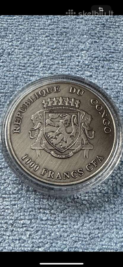 Moneta Congo 2017m. 1000 Franks, cu-ni - nuotraukos Nr. 2