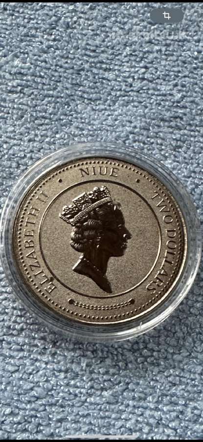 Moneta Niue 2015m. 2 dollars, cu-ni - nuotraukos Nr. 2