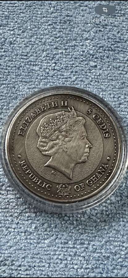 Moneta Ghana 2017m. 5 cedis, cu-ni - nuotraukos Nr. 2