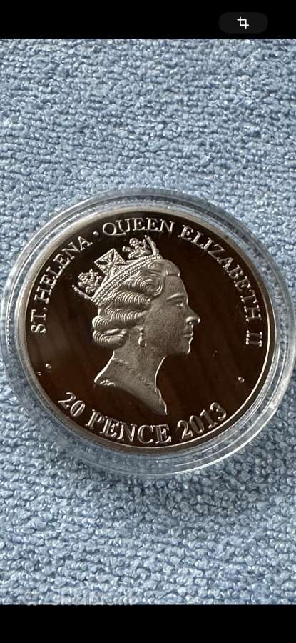 Moneta St.helena 2013m. 20 pence, cu-ni - nuotraukos Nr. 2