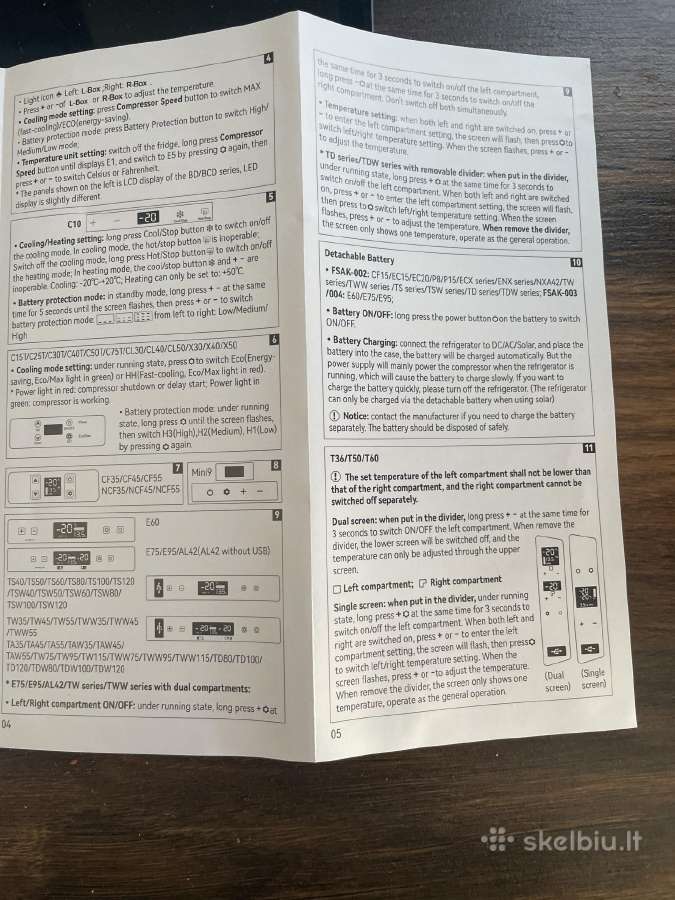 Mašininis šaldytuvas 45 litrų - nuotraukos Nr. 13