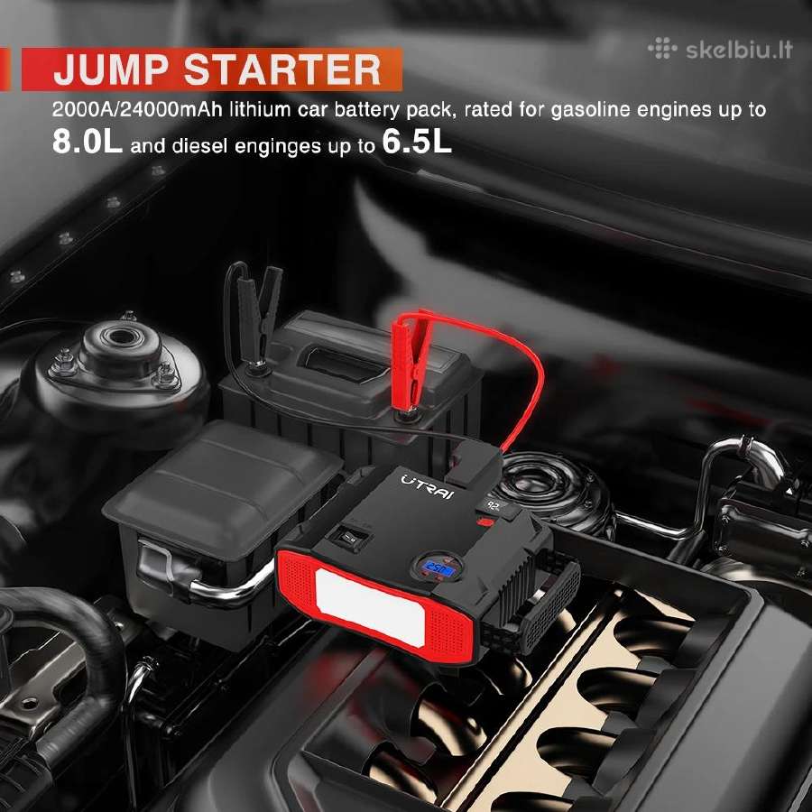 2000a automobilio užvedėjas – busteris 4 in 1 - nuotraukos Nr. 4