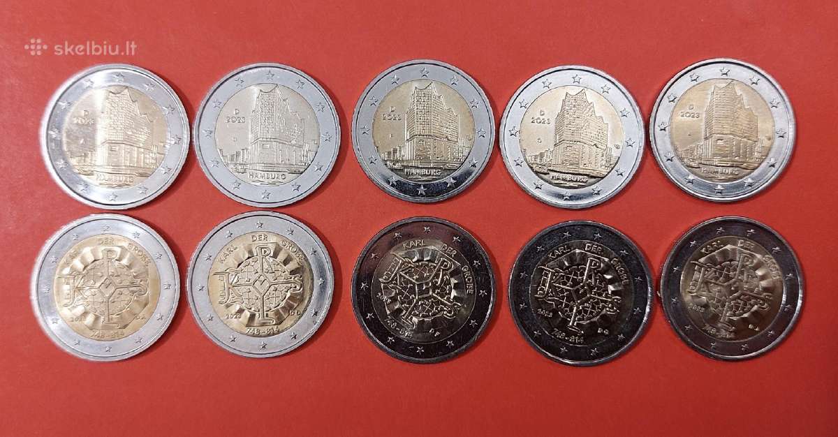 Proginės euro monetos - nuotraukos Nr. 6