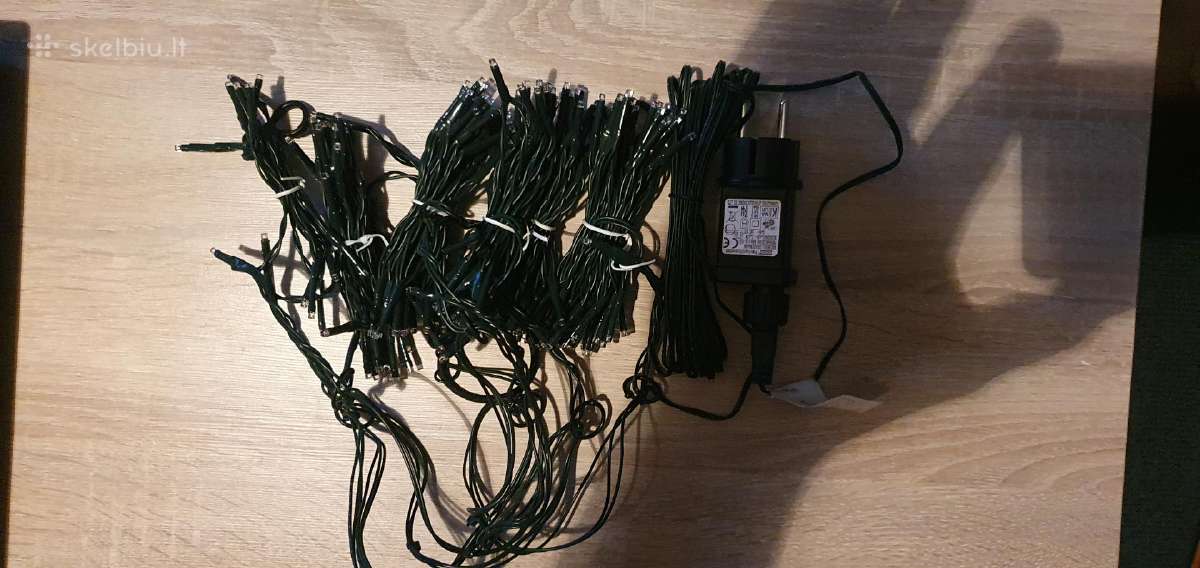 LED lemputės, girlianda, eglutės papuošimai. - nuotraukos Nr. 7