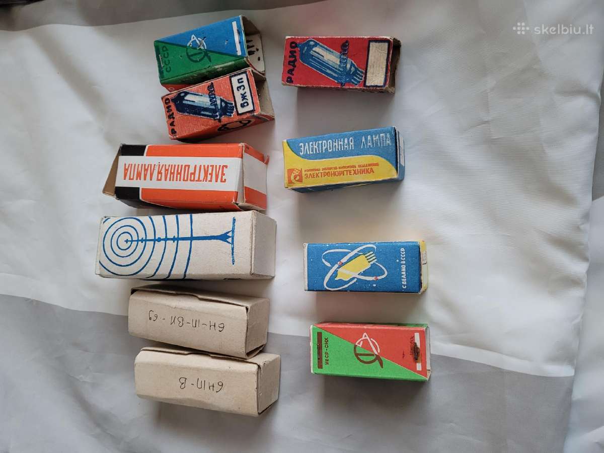Naujos sovietinių laikų radijo lempos