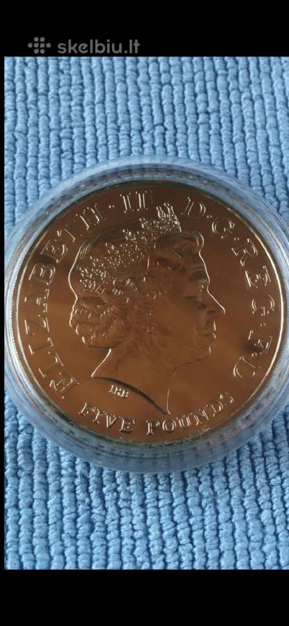 Monetos UK 2005m. 2x5 svarai, cu-ni - nuotraukos Nr. 2