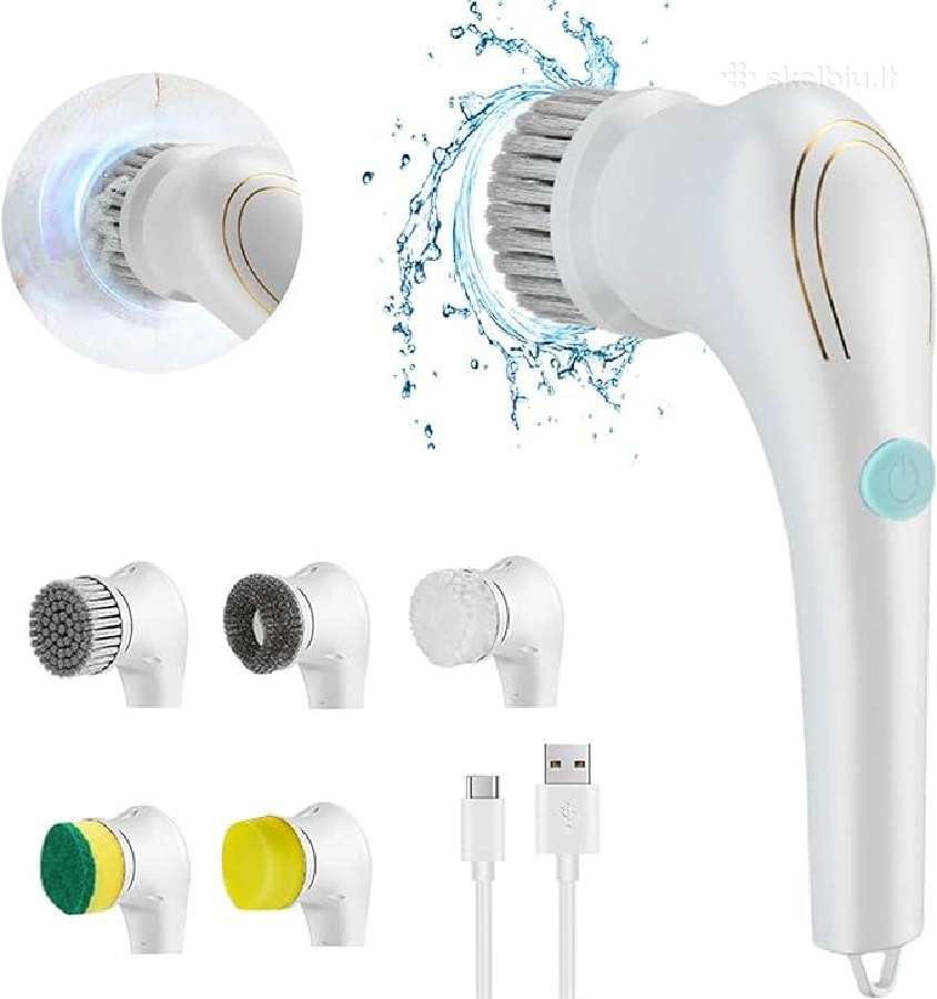 5in1 Magic Brush Usb pakraunamas šveitimo šepetys