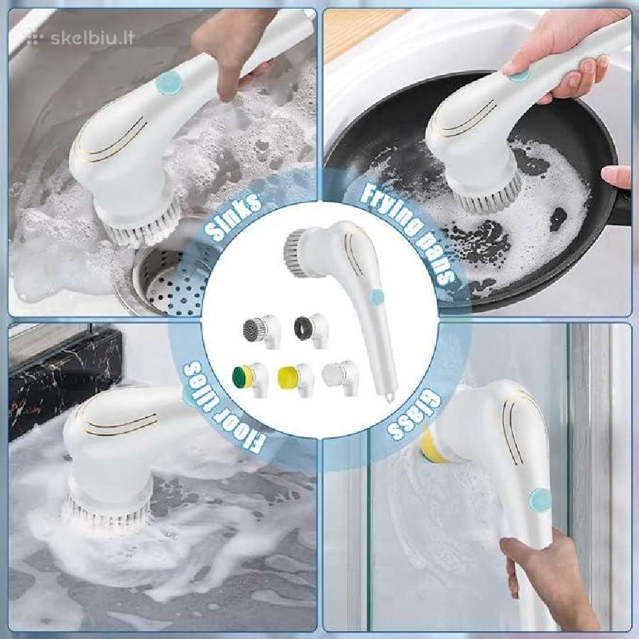 5in1 Magic Brush Usb pakraunamas šveitimo šepetys - nuotraukos Nr. 2