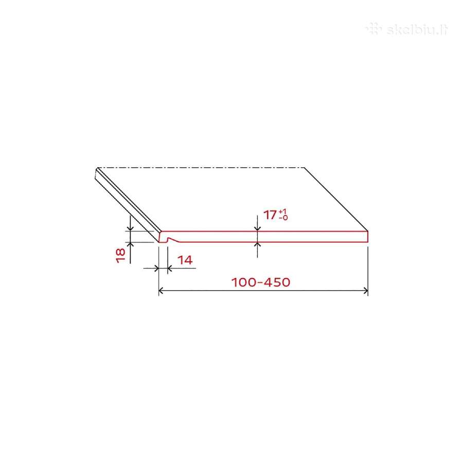 Werzalit Compact vidinės palangės - nuotraukos Nr. 5