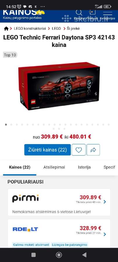 10300 Lego® Back to the future Laiko mašina - nuotraukos Nr. 20