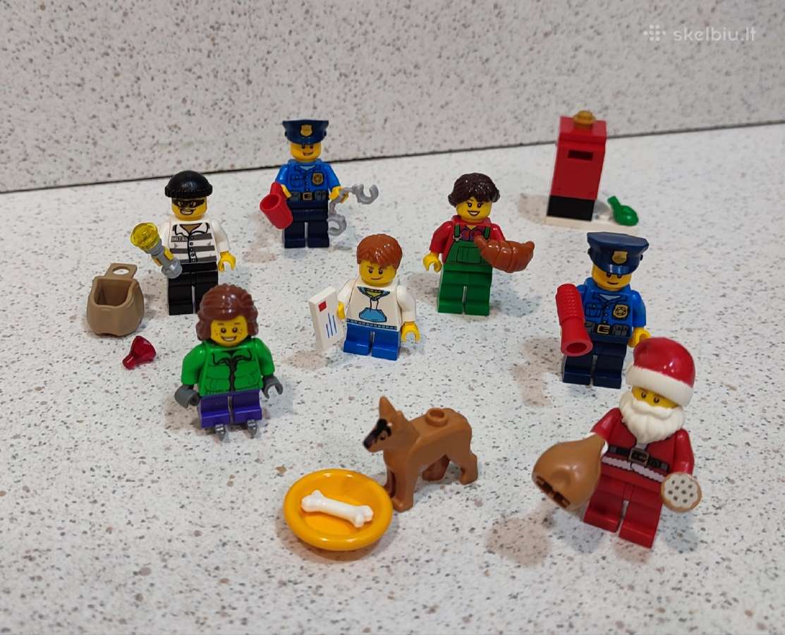 Lego City 60063 Advento kalendoriaus minifigūrėlės