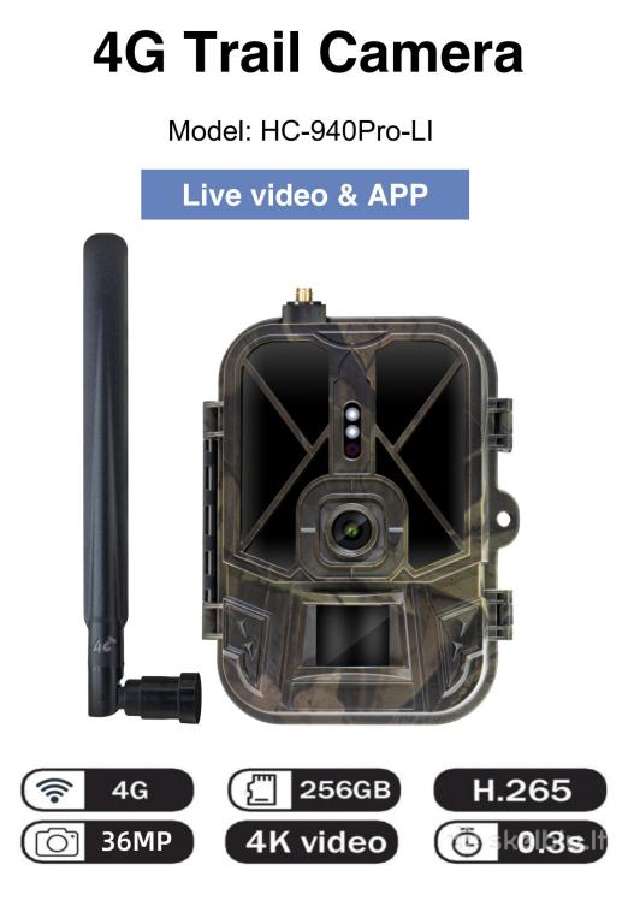 Hc940proli App 4G Stebėjimo Kamera Tik 169€