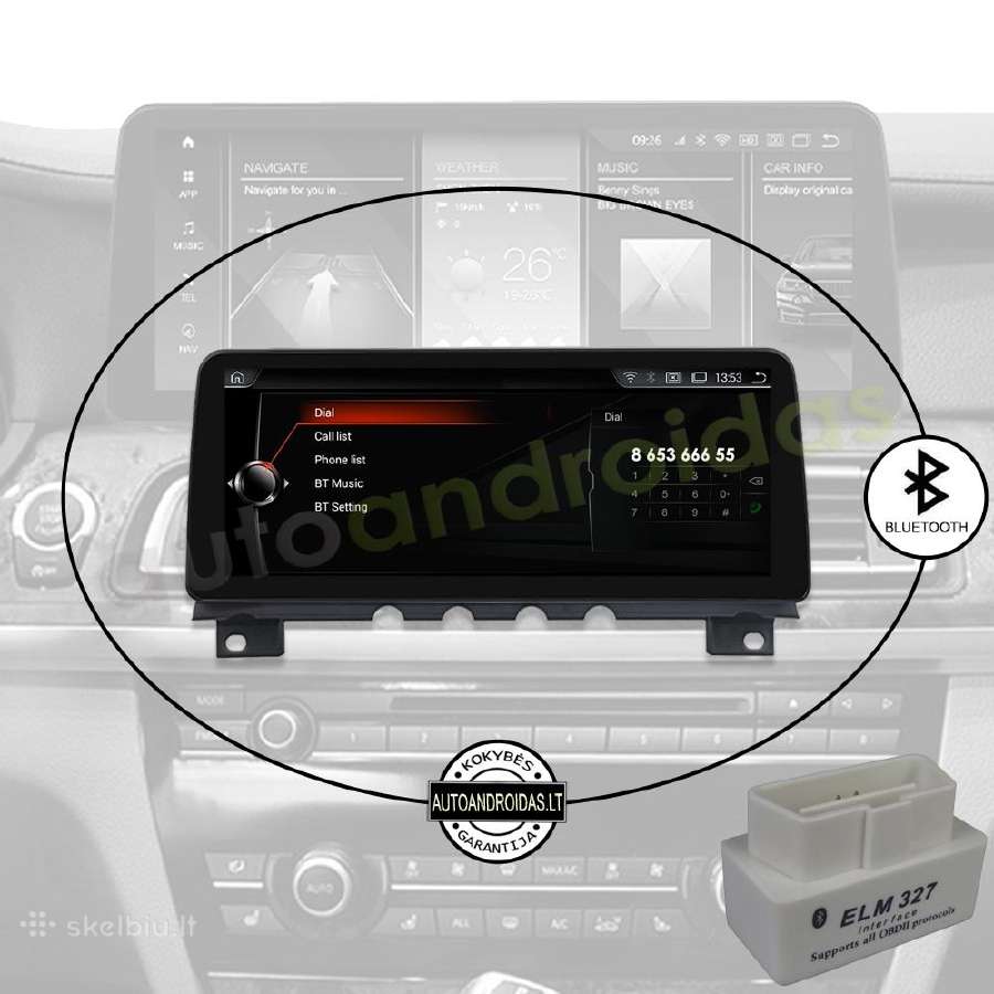 Bmw 7 F01 F02 2009-15 Android multimedia 12" colių - nuotraukos Nr. 5