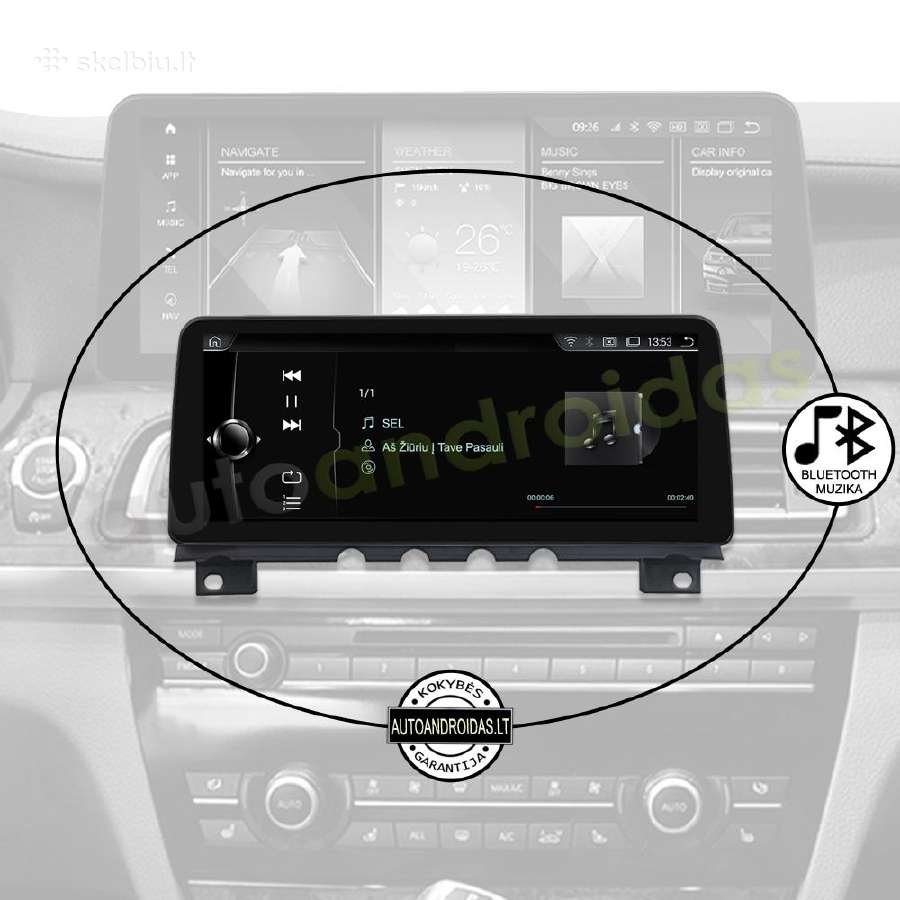 Bmw 7 F01 F02 2009-15 Android multimedia 12" colių - nuotraukos Nr. 6