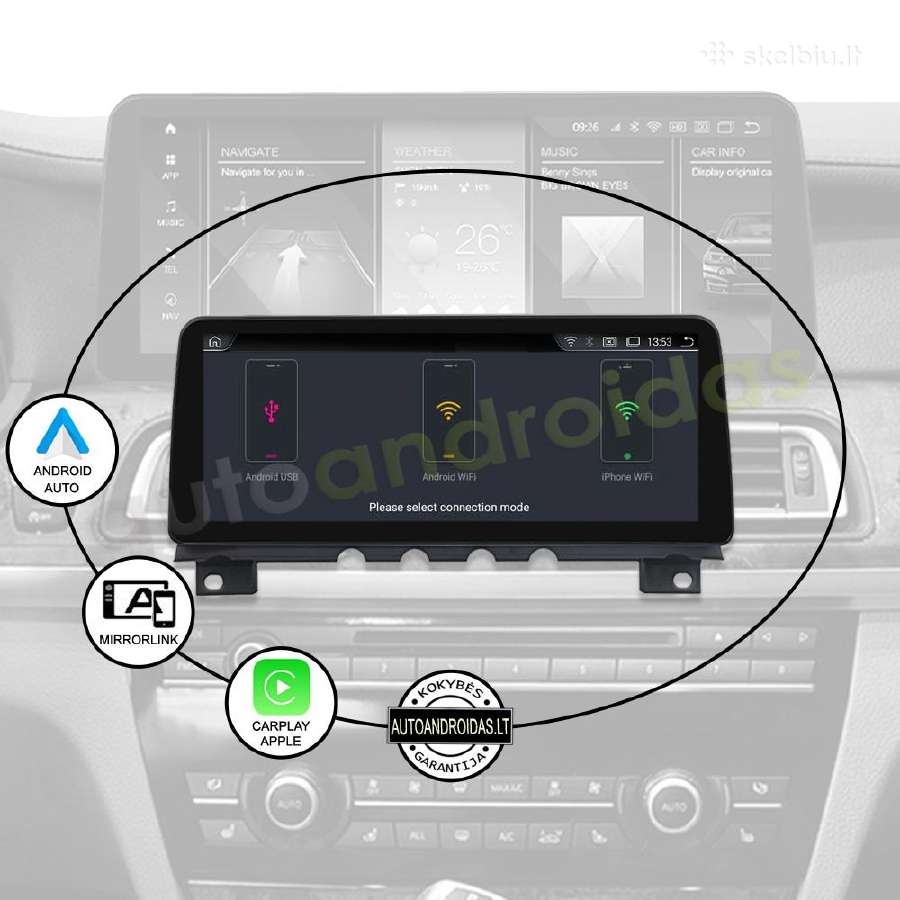 Bmw 7 F01 F02 2009-15 Android multimedia 12" colių - nuotraukos Nr. 10