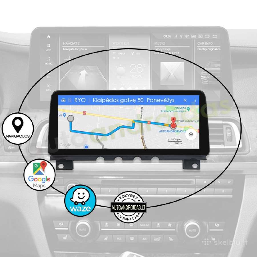 Bmw 7 F01 F02 2009-15 Android multimedia 12" colių - nuotraukos Nr. 11