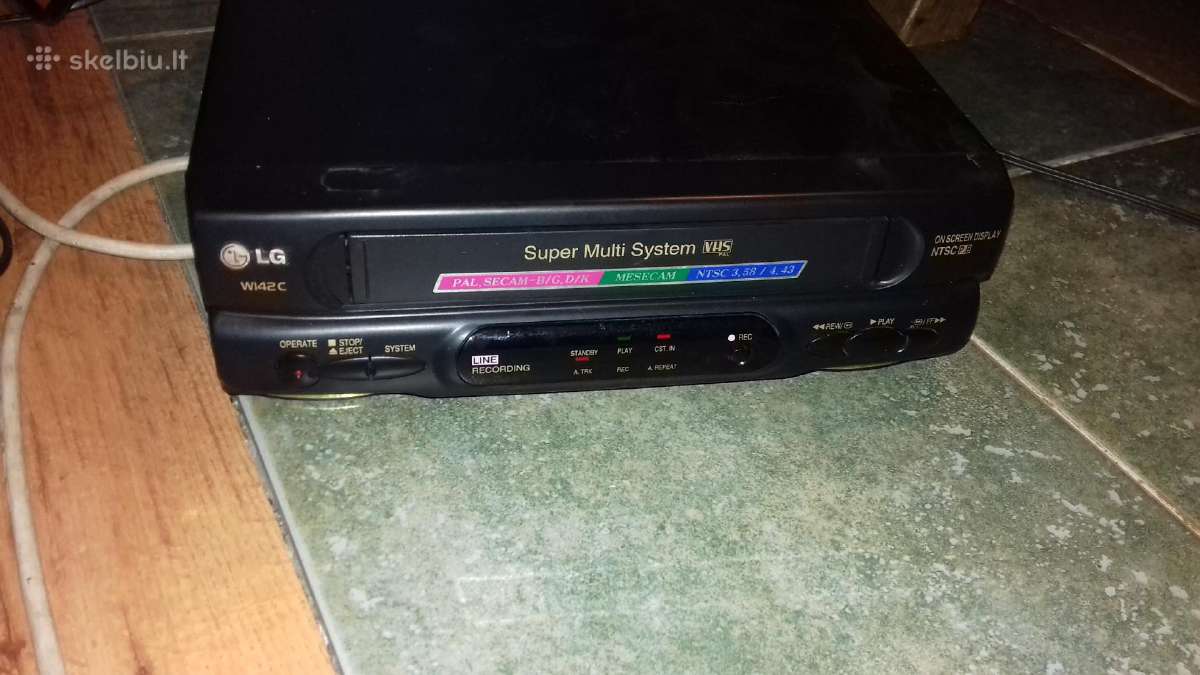 Vhs vaizdo video grotuvas videomagnetofonas