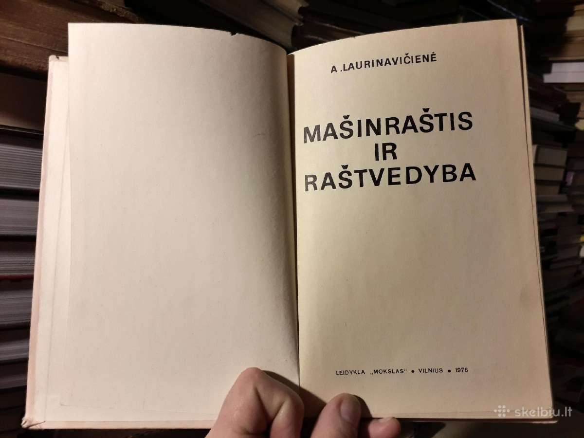 A. Laurinavičienė "Mašinraštis ir raštvedyba" 1976 - nuotraukos Nr. 2