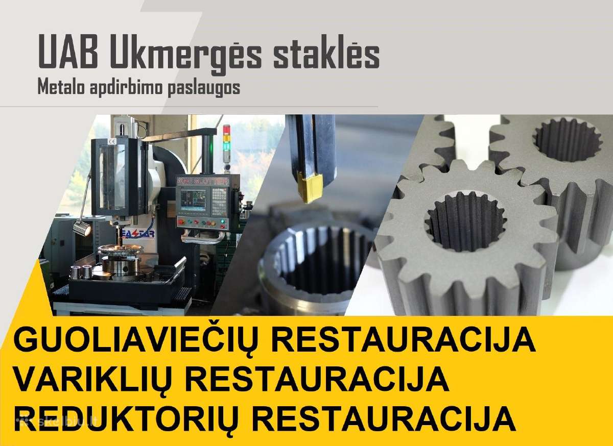 Velenų, ašių restauravimas, gamyba - nuotraukos Nr. 7
