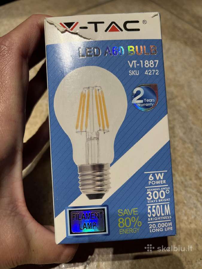 Lemputes Edison LED ir Henske kaitrines - nuotraukos Nr. 3