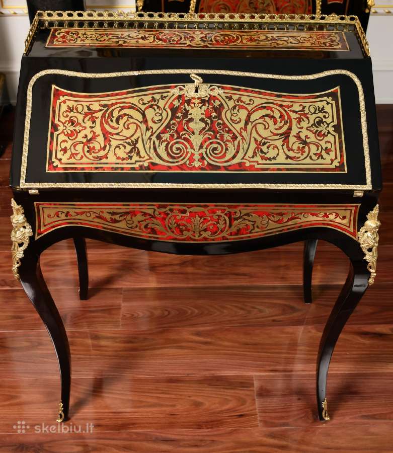 Antikvarinis "Boulle" stiliaus sekreteras/stalas