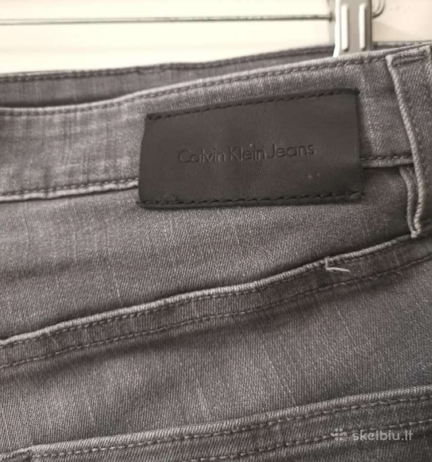 Dzinsai vyriski Calvin Klein pilki - nuotraukos Nr. 2