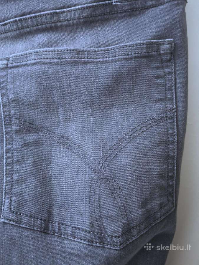 Dzinsai vyriski Calvin Klein pilki - nuotraukos Nr. 3