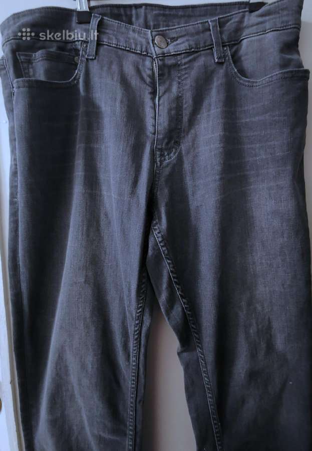 Dzinsai vyriski Calvin Klein pilki - nuotraukos Nr. 6