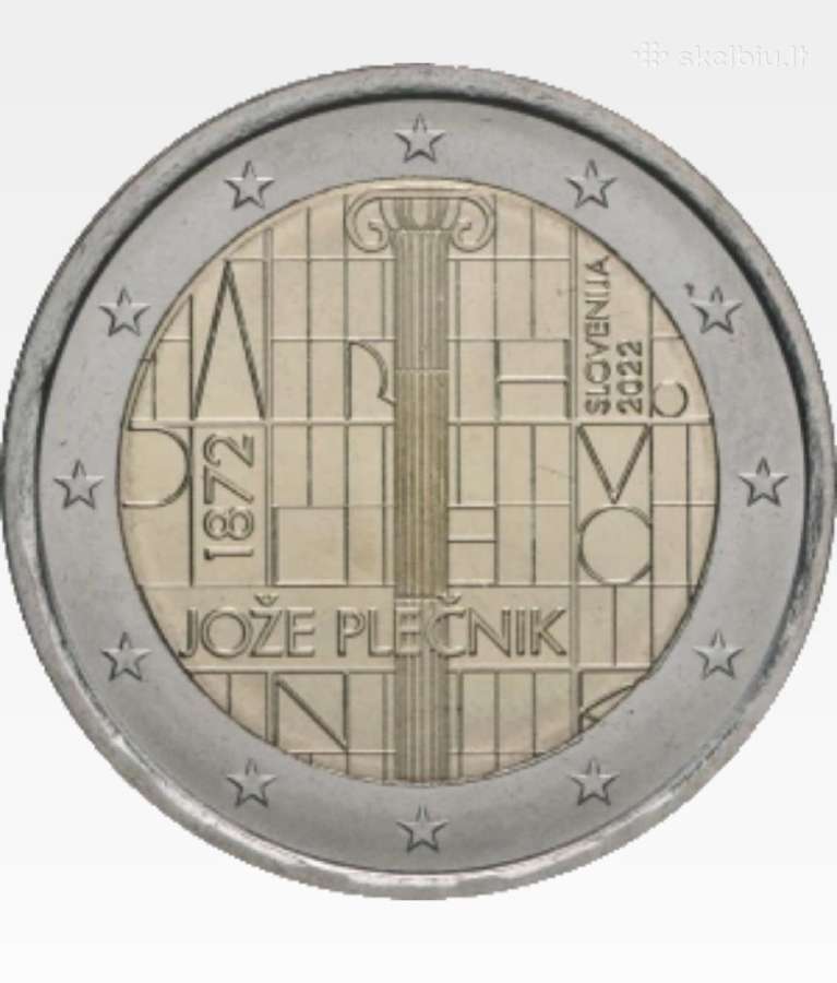 Slovenijos 2 eurai Unc