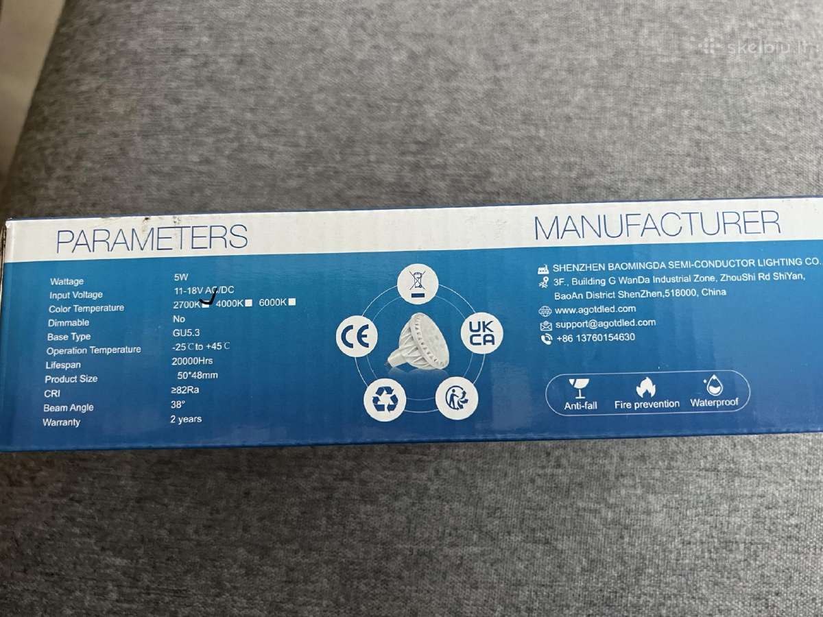 LED lemputes 6vnt - nuotraukos Nr. 2