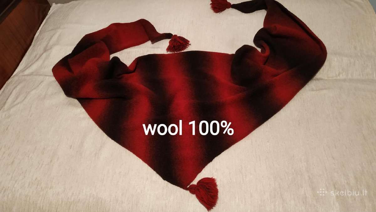 Didelis baktusas-šalis iš 100% vilnos Dundaga"