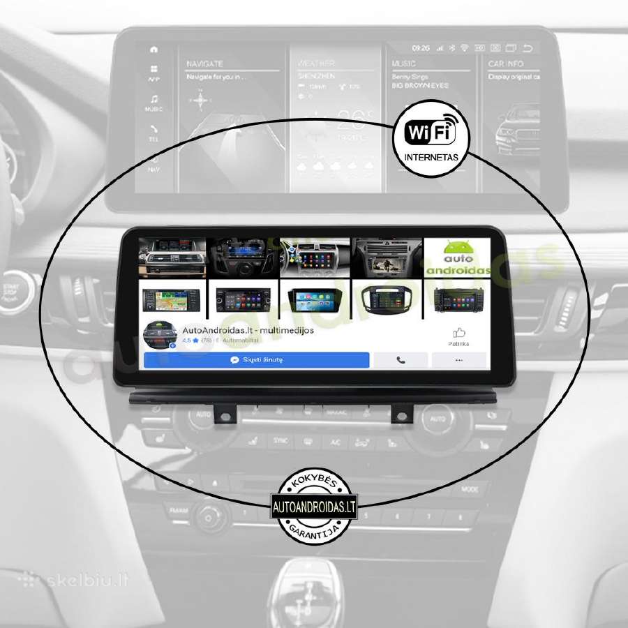 Bmw X5 F15 X6 F16 Android multimedia 12 colių WiFi - nuotraukos Nr. 4