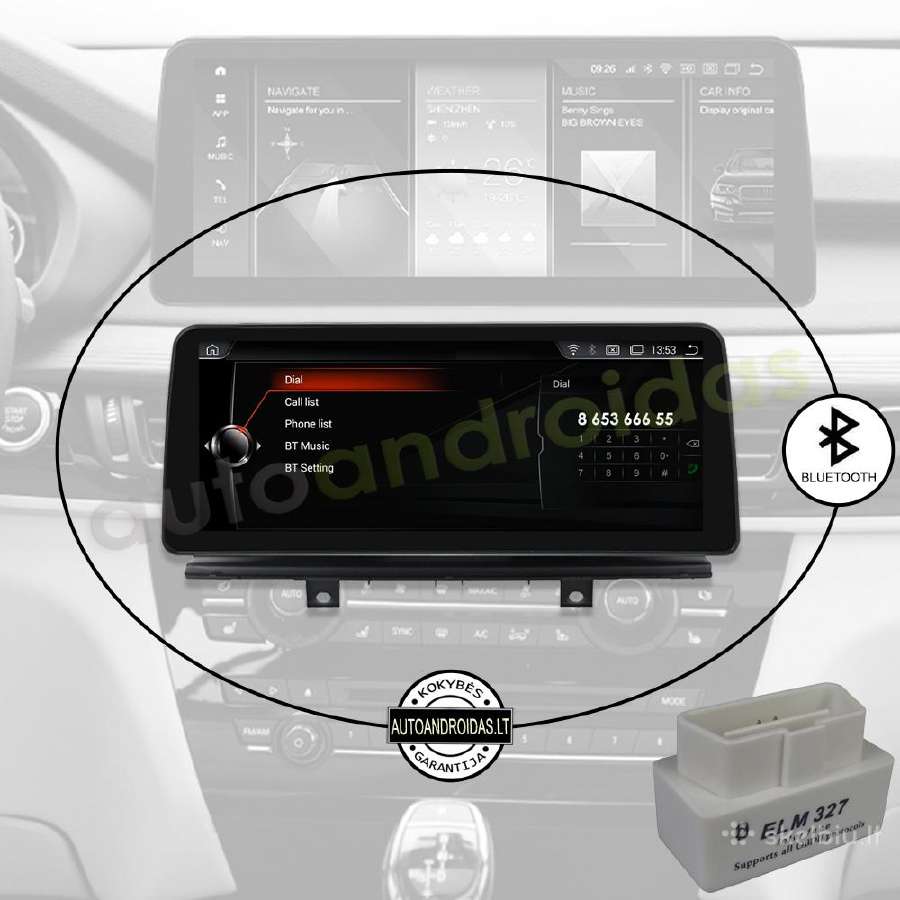 Bmw X5 F15 X6 F16 Android multimedia 12 colių WiFi - nuotraukos Nr. 5