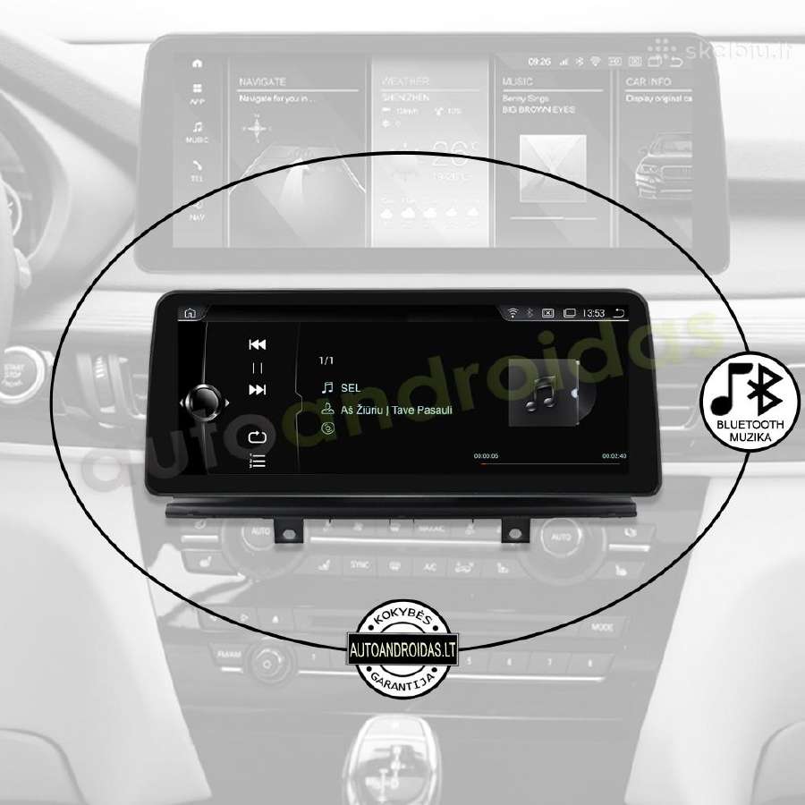 Bmw X5 F15 X6 F16 Android multimedia 12 colių WiFi - nuotraukos Nr. 6