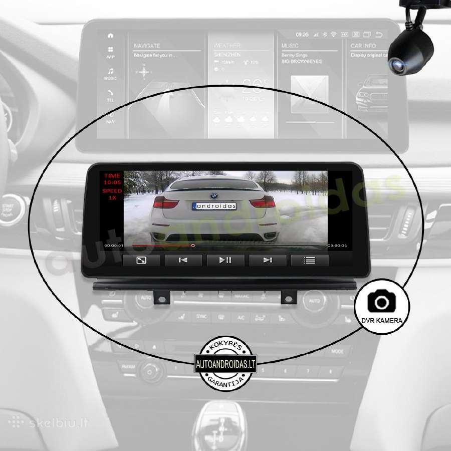 Bmw X5 F15 X6 F16 Android multimedia 12 colių WiFi - nuotraukos Nr. 8