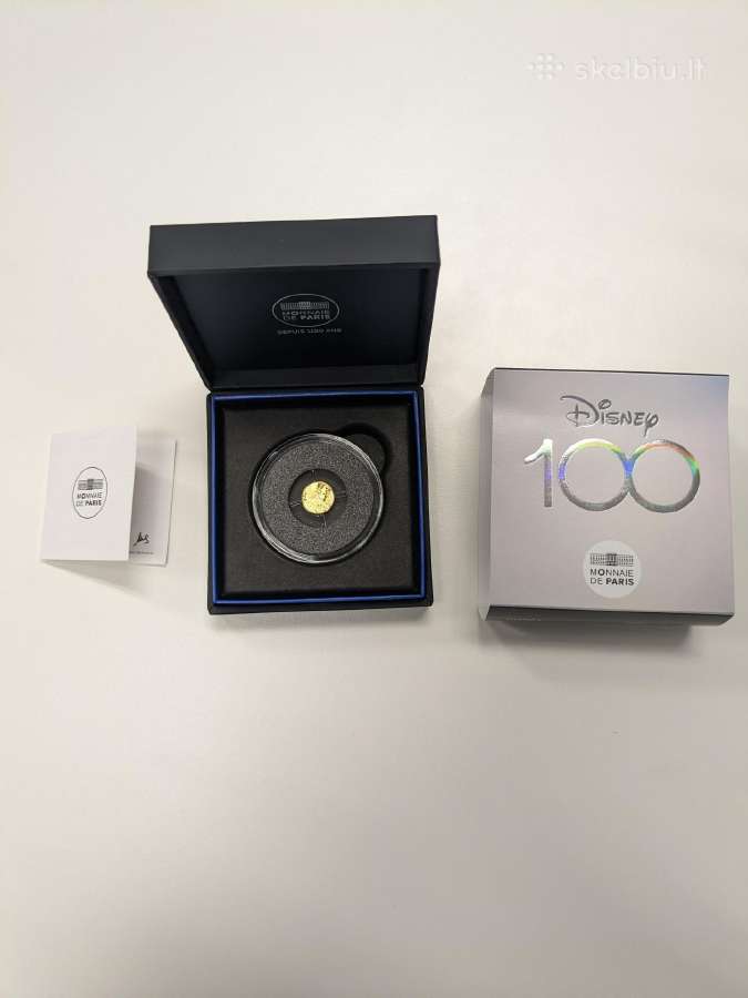 Disney 100 metų, 5 € auksinė moneta, Prancūzija